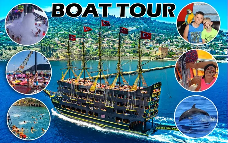 alanya legend-big-kral-pirate-boat-tour