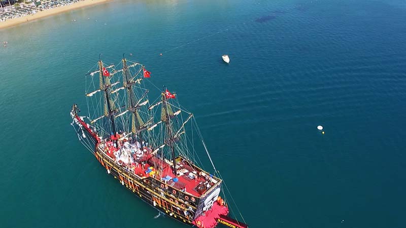 alanya pirate ship tour