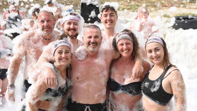 foam party fun with family in okurcalar