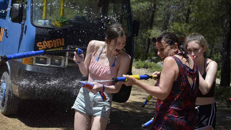 safari green canyon okurcalar water fight